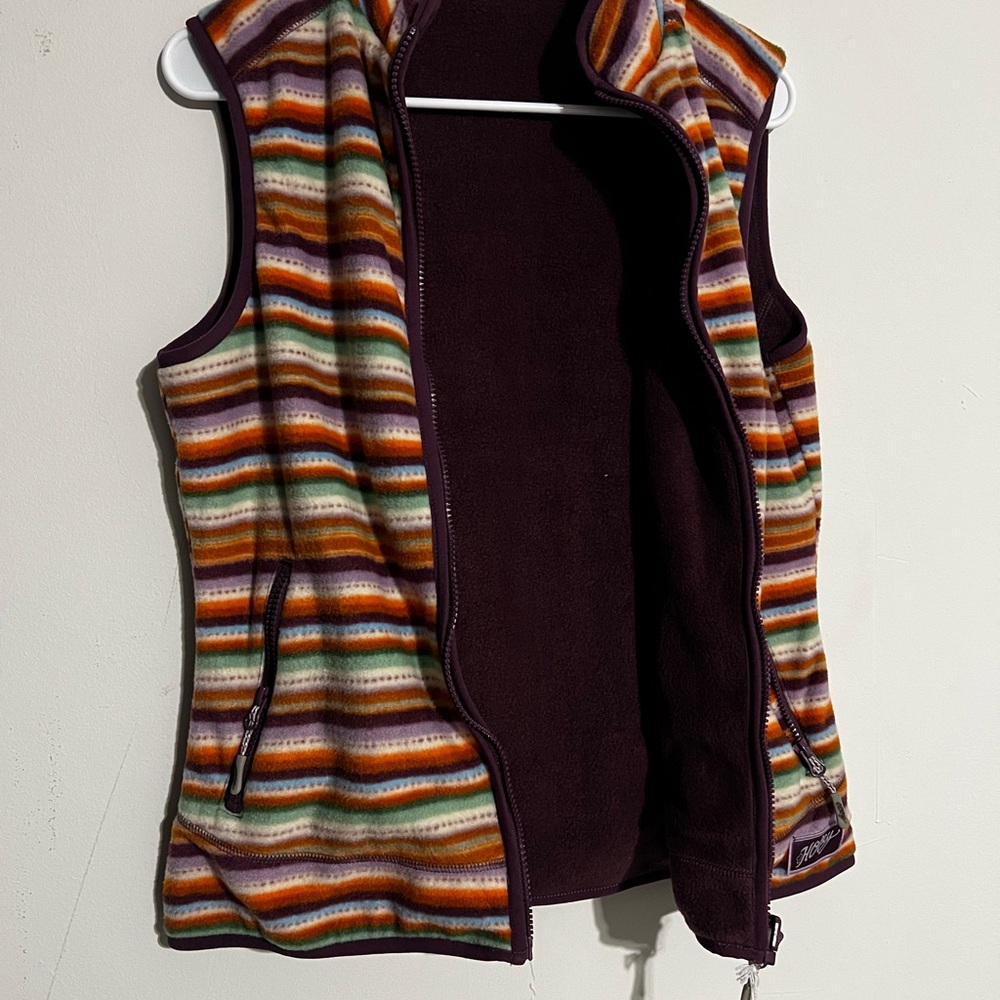 Hooey Multicolor Striped Fleece Vest